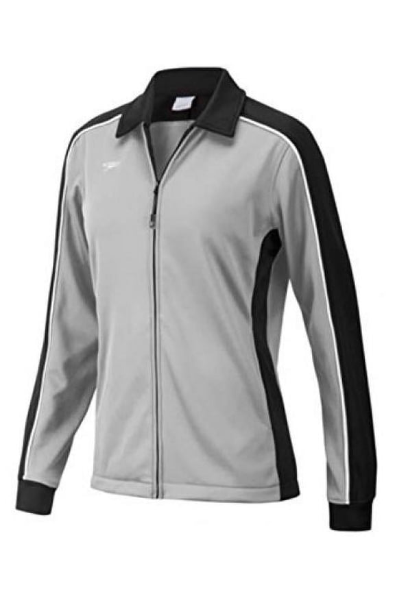 7201482 Womens Streamline Warm Up Jacket, Black/Grey, XS