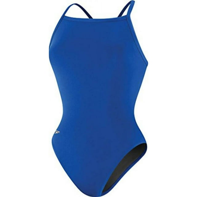 Speedo 819016 Womens Solid Endurance Flyback Training Suit, Sapphire, 28