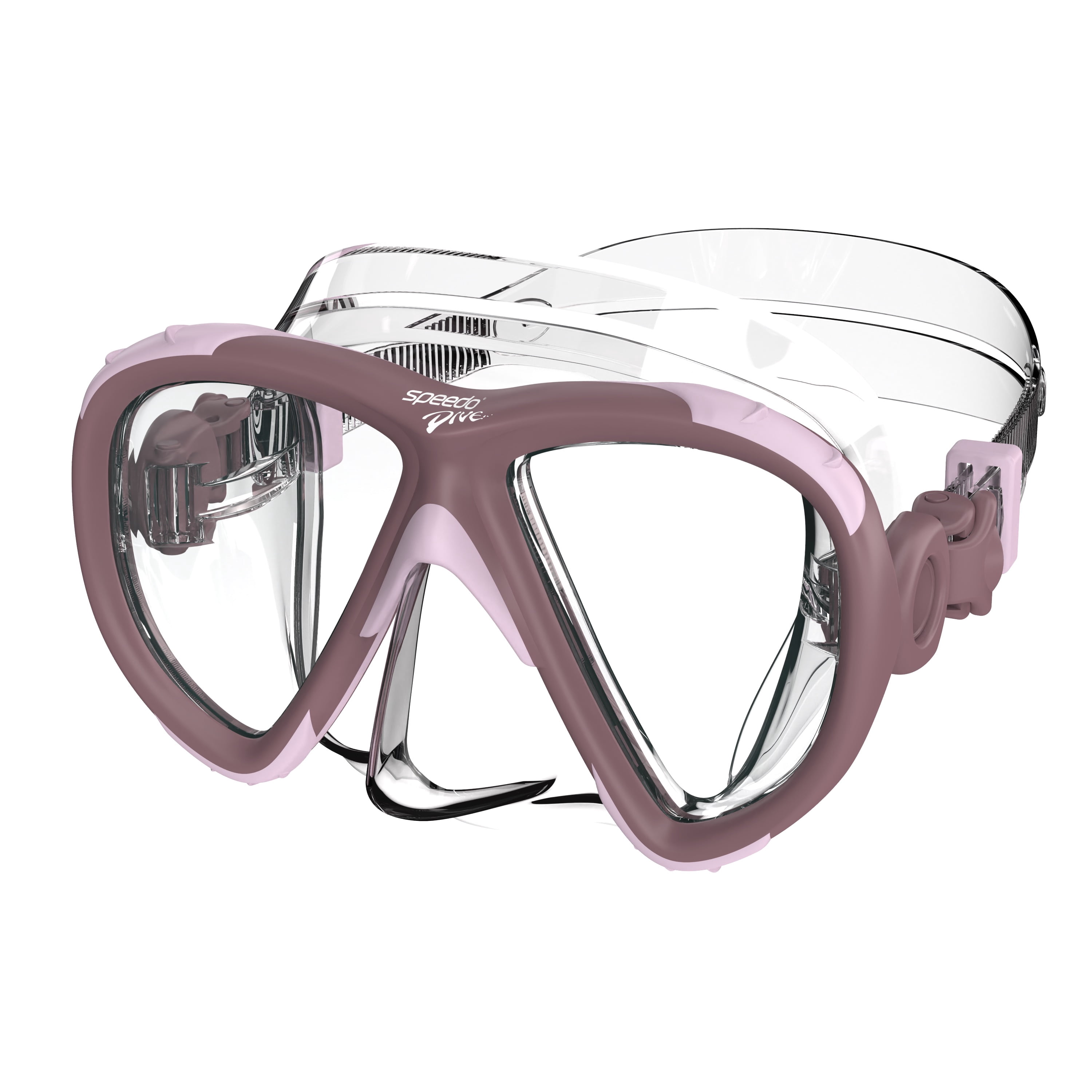 Speedo Adult Pilot Swimming Mask, Soft Fit with Anti‑Fog and UV Protection, Ages 12+