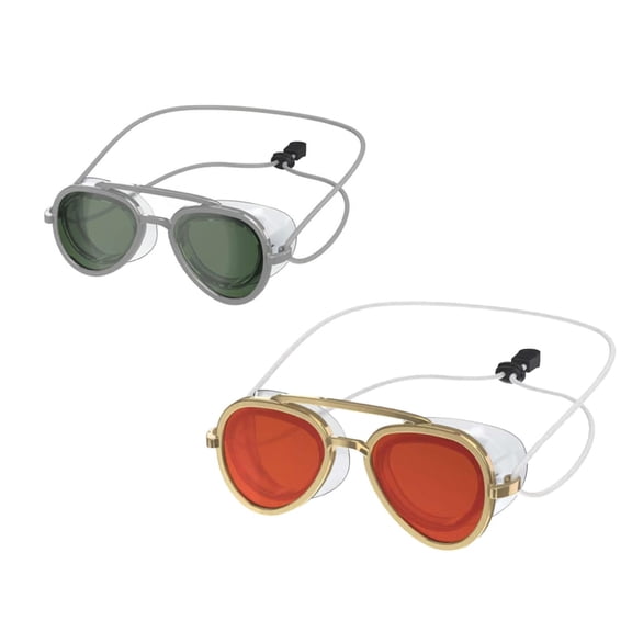 Speedo Adult Sunny G Mariner Mirrored Swim Goggles 2-Pack – Red/Gold & Olive Green, Anti-Fog, UV Protection, Adjustable Comfee Strap, Pool & Beach Essentials