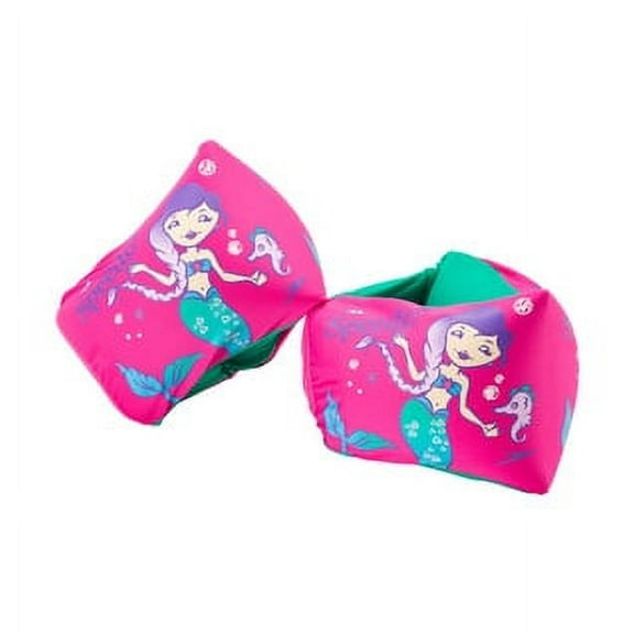 Speedo Begin to Swim Level 2 Fabric Arm Bands Ages 2 to 12 Years - Berry