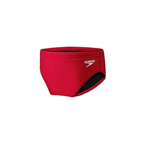 Speedo Boy's Swimsuit Brief PowerFlex Eco Solid Youth True Red, 22