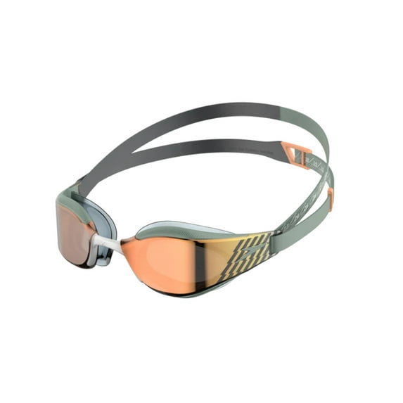 Speedo Fastskin Hyper Elite Mirrored Goggles, Country Green/Black/Smoke