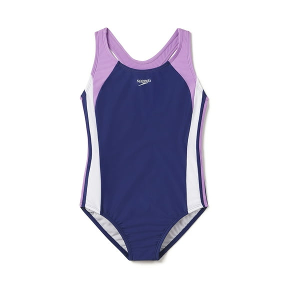 Speedo Girl's Swimsuit One Piece Infinity Splice Thick Strap