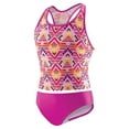 thumbnail image 1 of Speedo Girls Diamond Geo Racerback Tankini Pink Size 14, 1 of 2