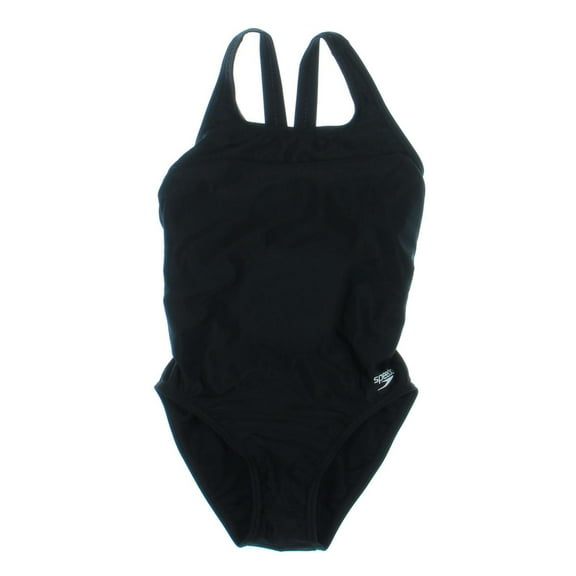 Speedo Girls Keyhole Racer One-Piece Swimsuit