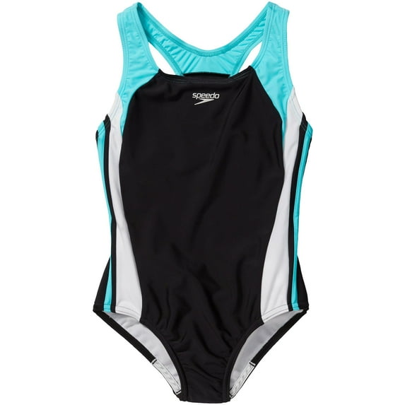 Speedo Girls Swimsuit One Piece Infinity Splice Thick Strap