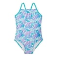 thumbnail image 1 of Speedo Girls Thin Strap One Piece Swimsuit (Ceramic, X-Small 5/6), 1 of 2