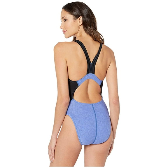 Speedo Heather Quantum Splice One-Piece Hyper Blue