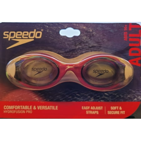 Speedo Hydrofusion Razzamataz/Steel UV Protection Swimming Sport Goggles