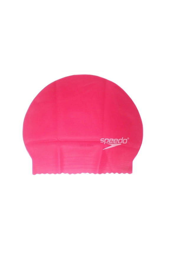 Jr. Solid Latex Swim Cap, Pink