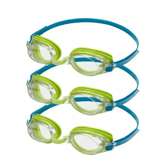 Speedo Junior Goggles 3-Pack - Lime/Clear