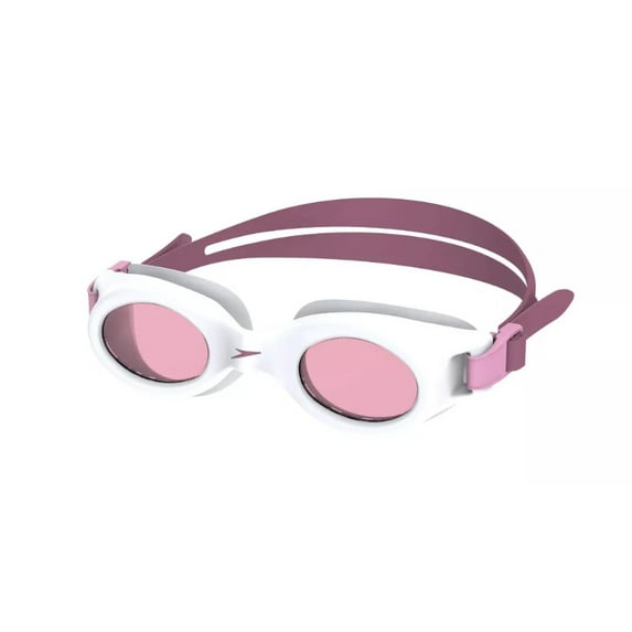 Speedo Junior Splasher Swim Goggles Ages 6-14 - White/Pink