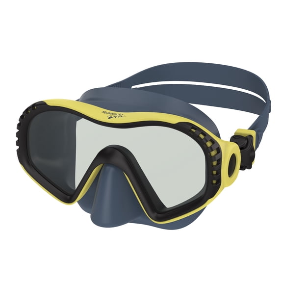 Speedo Junior Voyager Swim Mask, Soft Fit with Anti‑Fog and UV Protection, Ages 6–12