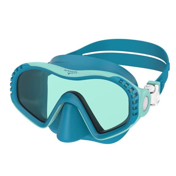 Speedo Junior Voyager Swim Mask, Soft Fit with Anti‑Fog and UV Protection, Ages 6–12