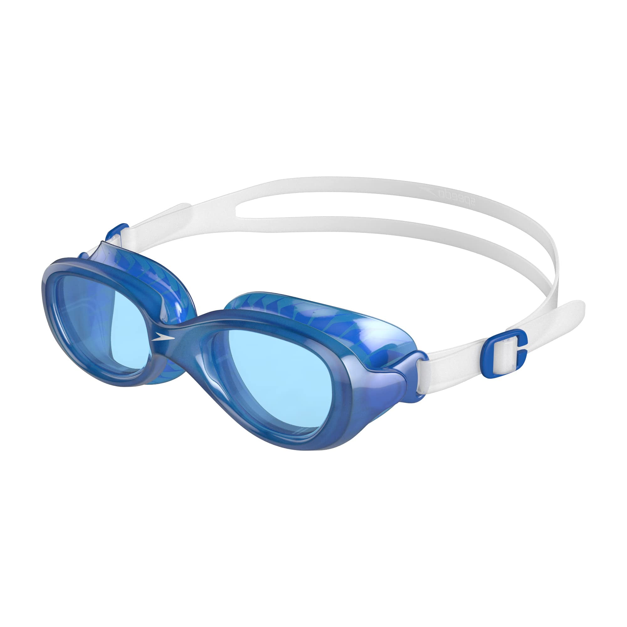Speedo Kids Futura Classic Goggles Junior One Size Clear/Neon Blue