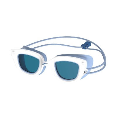 Speedo Kids Sunny Vibes Swim Goggles White Blue Ages 3-6 TPR Material Size 3-6