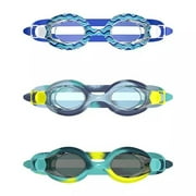 Speedo Kids Swim Goggles 3-Pack – Flexible Leak-Proof Fit, Ages 3-10, Comfortable & Durable Swimming Goggles (Boys)