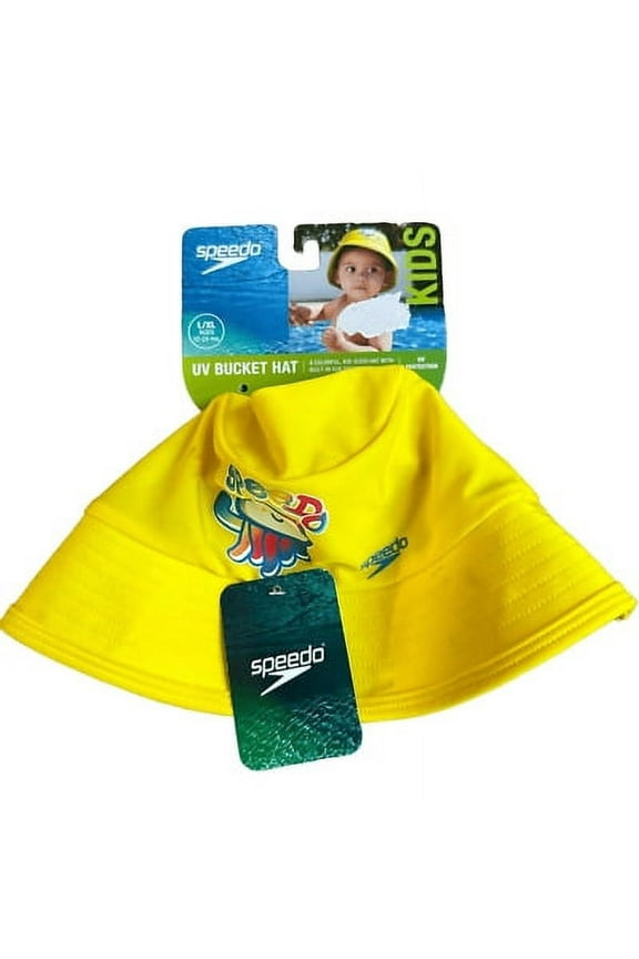 Kids UV Bucket Hat, Yellow, L/LX Size, Ages 12-24 Months