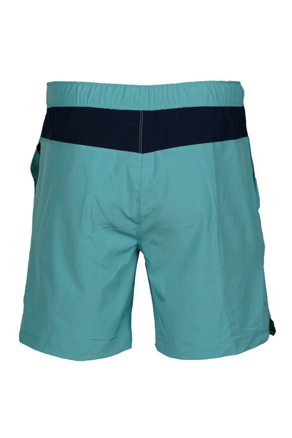 Men's 18" Comfort Liner Stretch Water Resistant Fitness Shorts (Ligth Blue, Large)