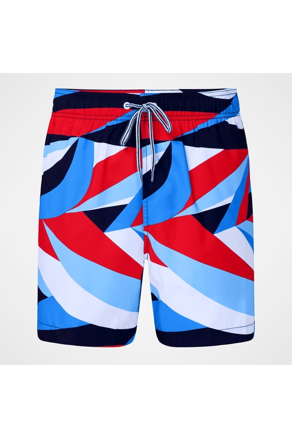 Men's 5.5" Printed Volley with Comfort Brief Liner, Sizes S-XXL