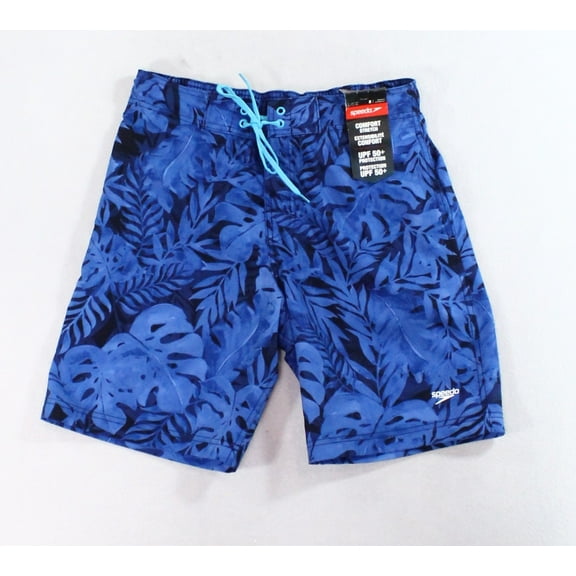 Speedo Men's Bondi Ombré Gradient Floral 2-Way Stretch UPF 50 9" Board Shorts-Sm