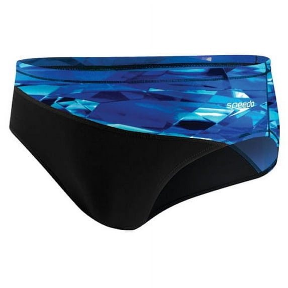 Speedo Men's Boy's Shattered Wave Athletic Racing Short Briefs 8051423