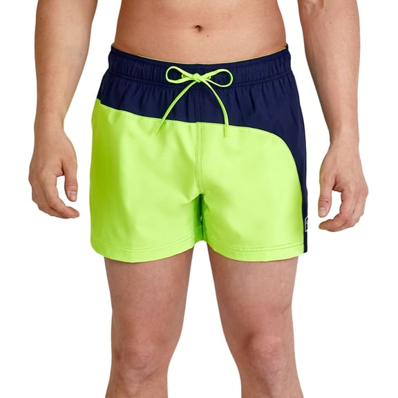 Speedo Men's Colorblock 14\&q; Volley Swim Trunks (Green Gecko, M)