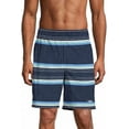 thumbnail image 1 of Speedo Mens Hydro Tech Volley Swim Shorts Peacoat Stripe, Medium 32/34, 1 of 8