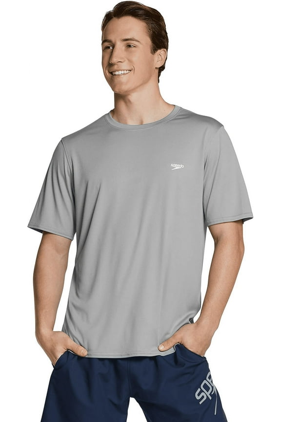 Men's Rash Guard Swim Shirt - (Gray, Small)