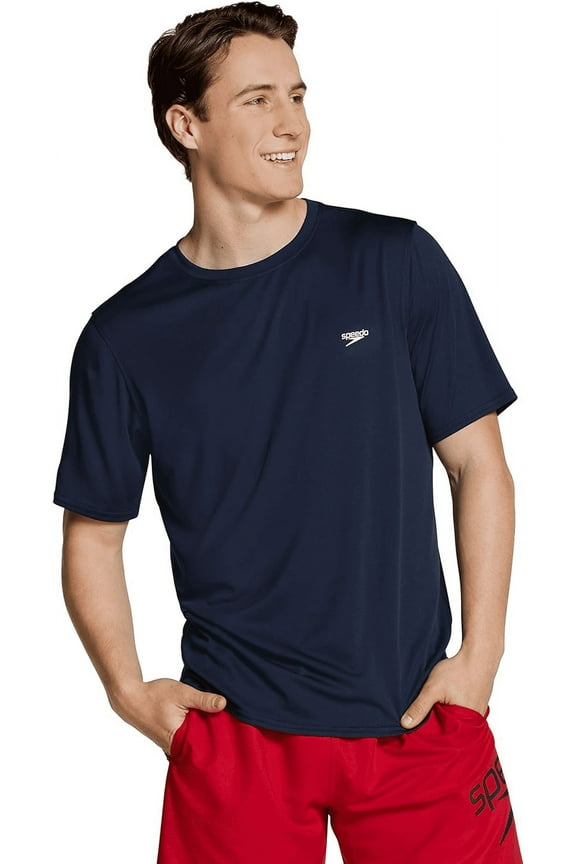 Men's Rash Guard Swim Shirt - (Navy, Small)