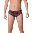 thumbnail image 1 of Speedo Men's Ruse Blocks Swim Brief Team Red Size 22, 1 of 1
