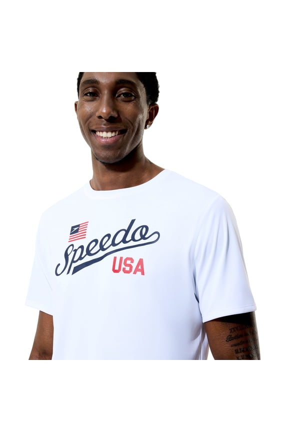 Men's Short Sleeve Swim Shirt, Sizes S-XXL