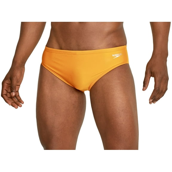 Speedo Men's Solid One Swim Briefs (Radiant Yellow, 26)