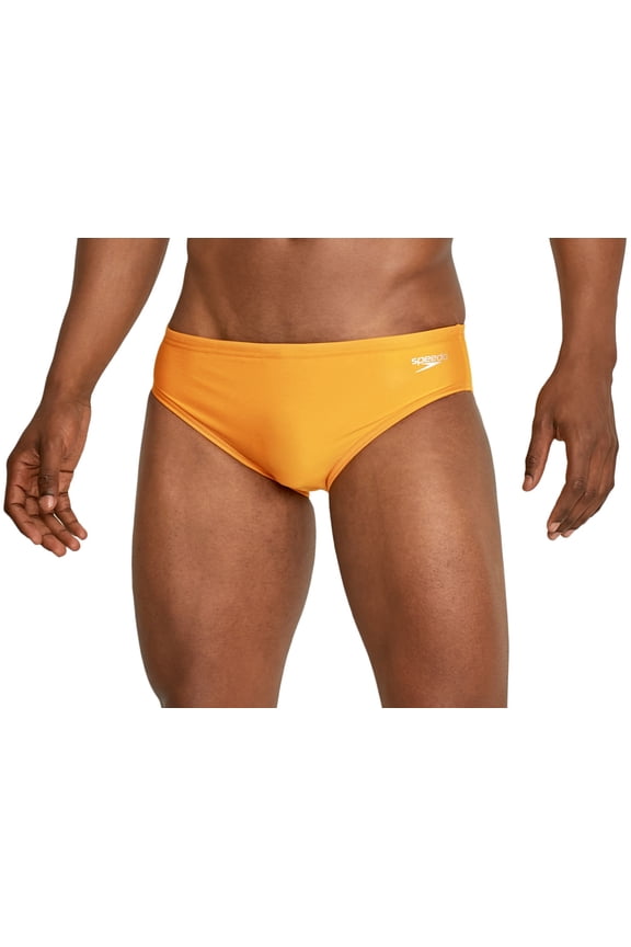 Men's Solid One Swim Briefs (Radiant Yellow, 26)
