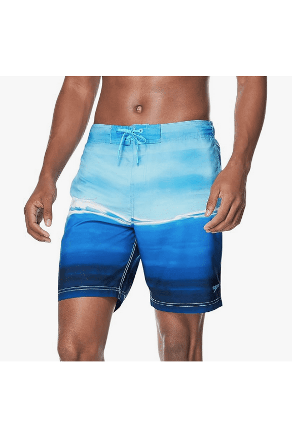 Men's Swim Trunk Knee Length Board Short Bondi Printed - LARGE