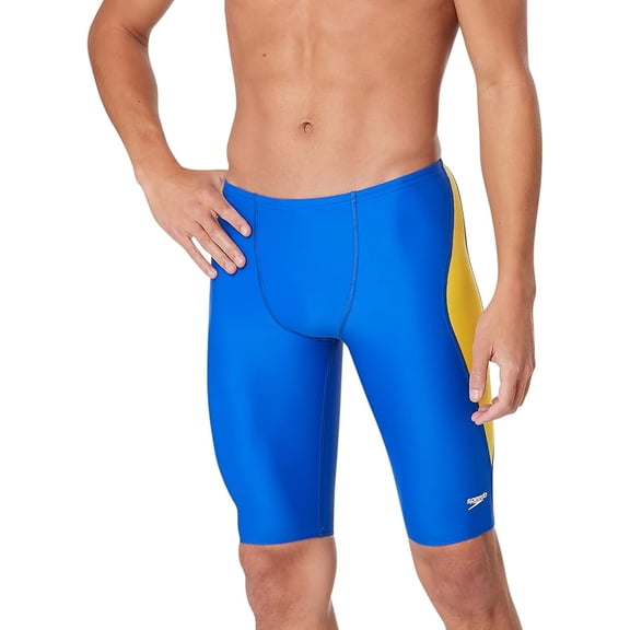 Speedo Men's Swimsuit Jammer Powerflex Eco Revolve Splice Team Colors