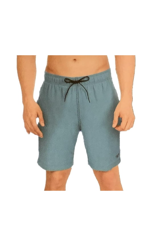 Men's UPF 50+ Stretch Comfort Liner Water Resistant 18" Fitness Shorts (US, Alpha, Medium, Regular, Regular, Light Blue)
