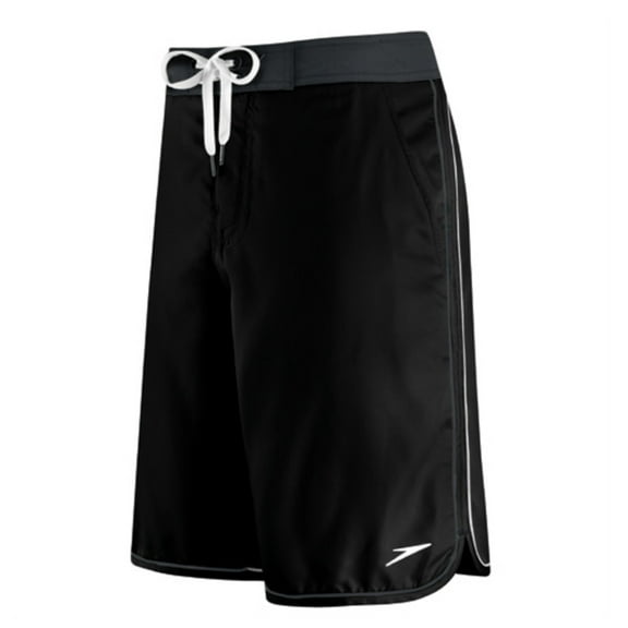 Speedo Mens Black Riptide Board Shorts Swim Trunks