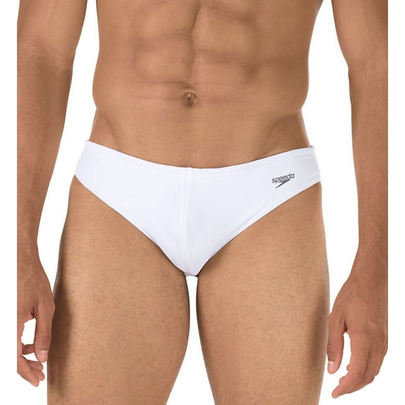 Men's Speedo 7300165 Solar 1 Inch Swim Brief (White 34 Waist)
