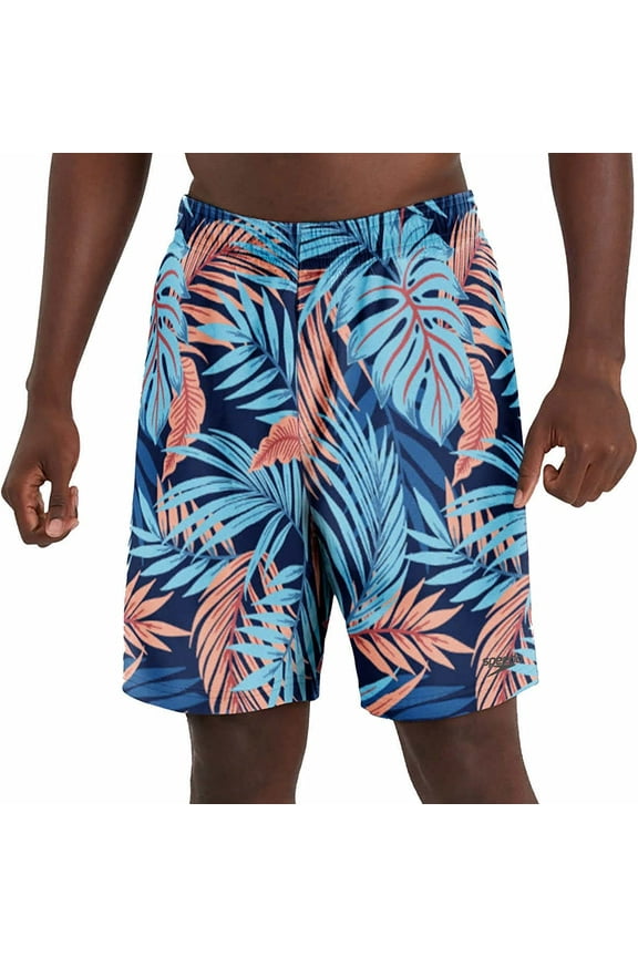 Mens Hydro Volley Swim Shorts (Dark Blue, Large)