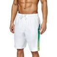 thumbnail image 1 of Speedo Mens Ombre Splice Volley Swim Bottom Board Shorts, White, Small, 1 of 2