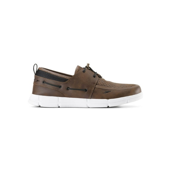 Speedo Mens Port Lightweight Breathable Water Boat Shoe - Brown or Black (8, Brown)