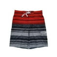 thumbnail image 1 of Speedo Mens Red & Gray Striped Turbo Dri E-Board Swim Shorts Swim Trunks XXL, 1 of 1