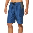 thumbnail image 1 of Speedo Mens Sport Heathered Volley Shorts Small Blue/grey, 1 of 2