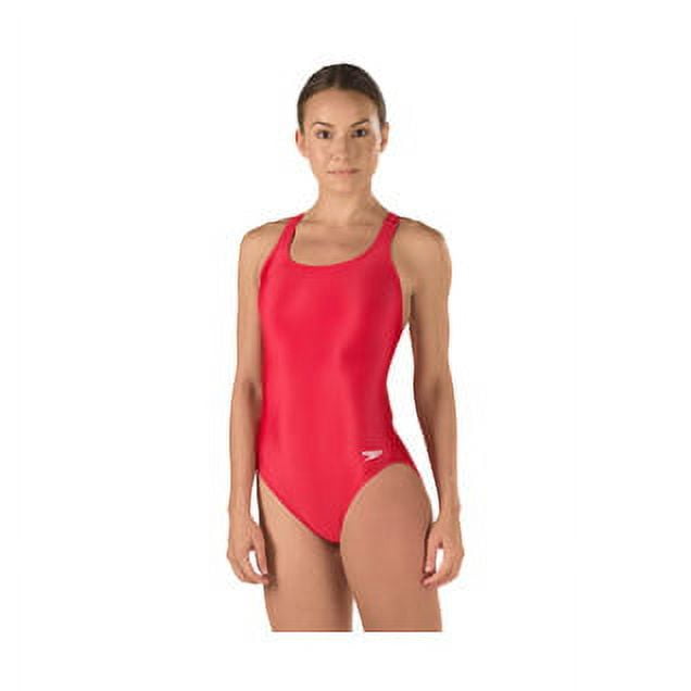 Speedo Womens One Piece Prolt Super Pro Solid Adult Swimsuit Speedo Red 26 Walmart