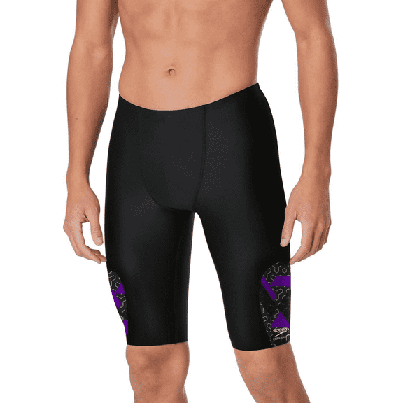 Speedo Ruse Blocks Jammer Team Purple Swimsuit Size 22