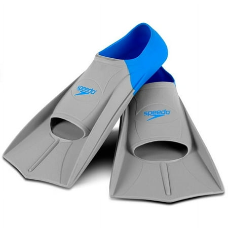 Speedo Short Blade Training Fins, Soft Silicone, Swim Fins