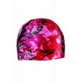 thumbnail image 1 of Speedo Silicone 'Butterfly Ink' Swim Cap, Red, 1 of 1