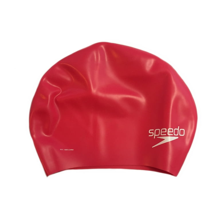 Speedo Silicone Long Hair Swim Head Cap Pink - Swimming Speedo Silicone Long Hair Swim Head Cap Pink - Swimming